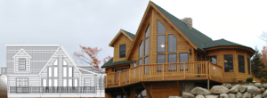 Cedar Log home Construction